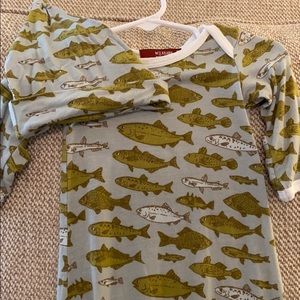 Milkbarn gown fish and hat set 0-3 month